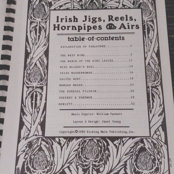 BOGO FREE Vintage 1980 Irish Reels Jigs Hornpipes & Airs Music Song Book - Picture 2 of 7